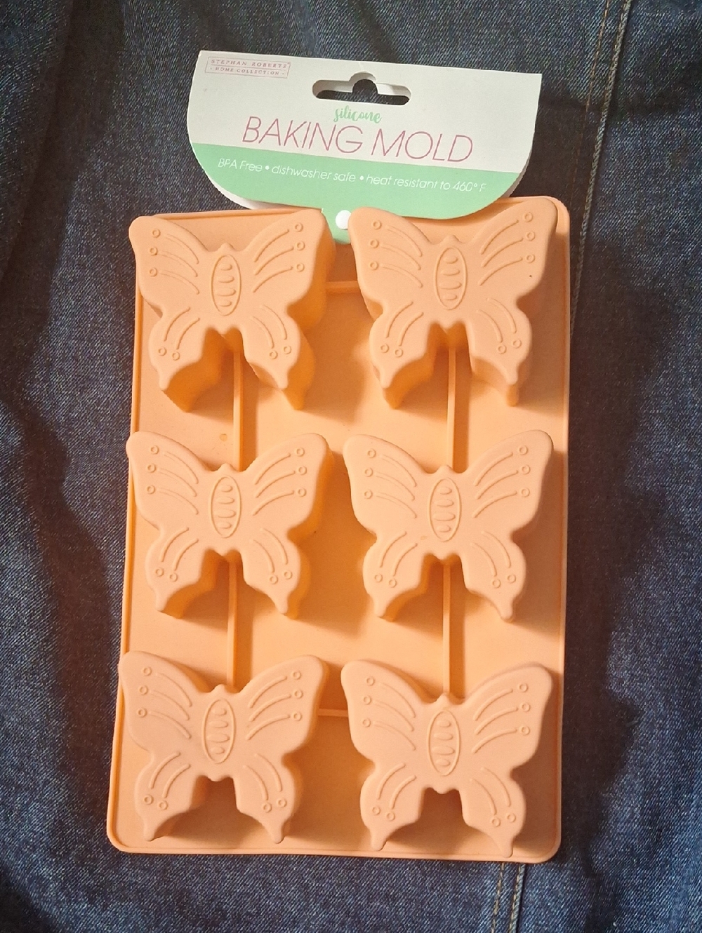 4 For $10 - Silicone Butterfly Baking Mold - Orange
